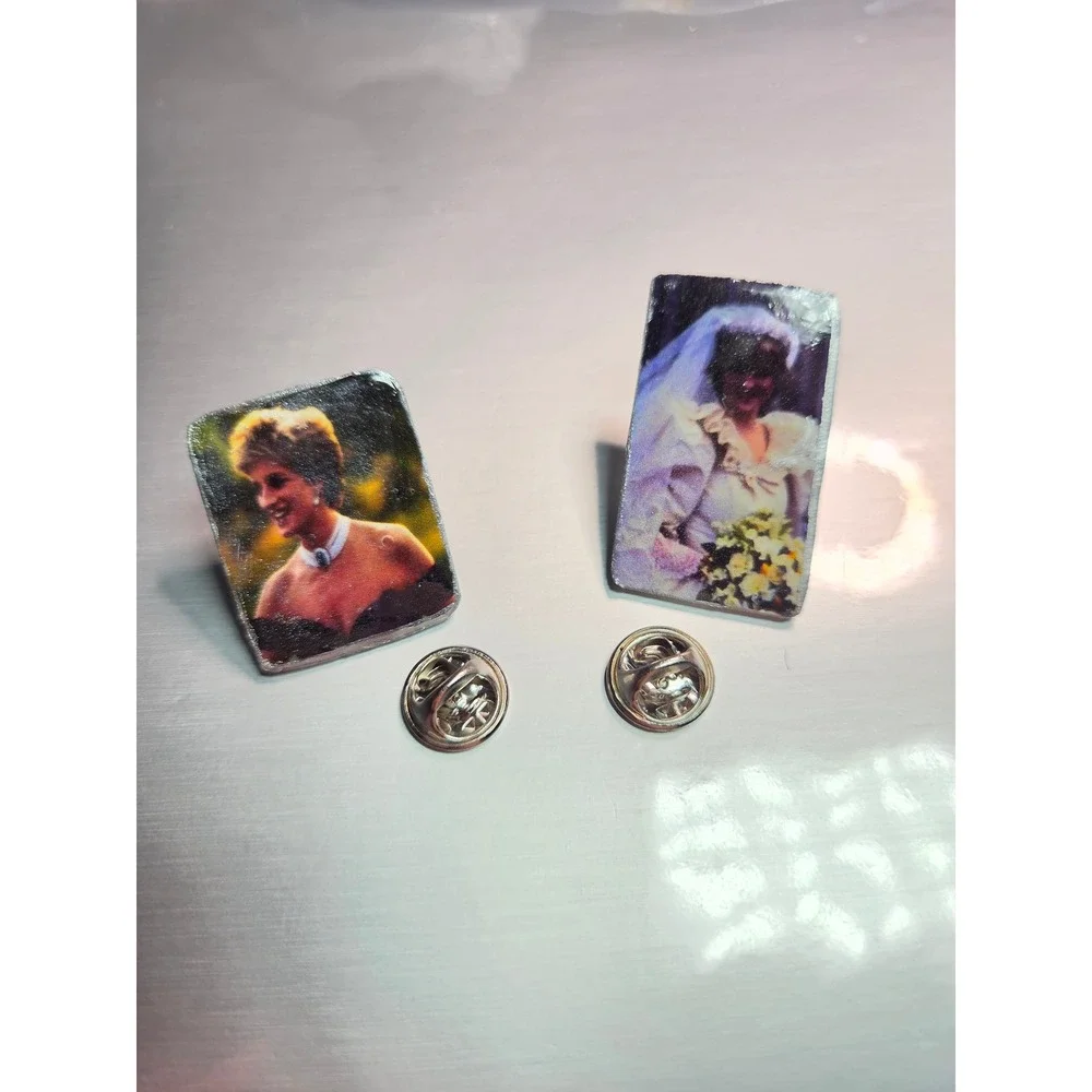 Handmade Pin Set Princess Diana Royalcore 90s Nostalgia Handmade